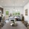 Kitchen and dining area with a view of the backyard
